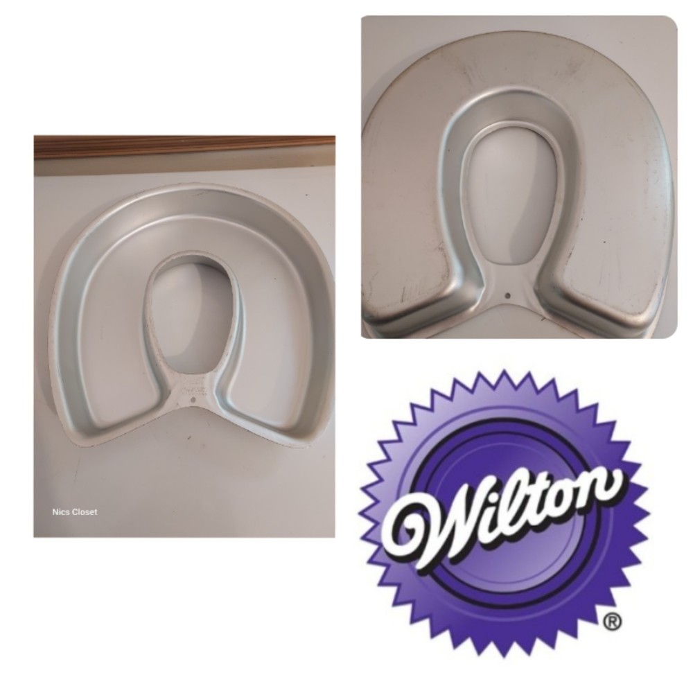 Wilton 1972 Vintage Aluminum 502-3258 Horseshoe Cake Pan